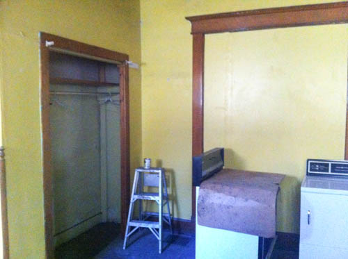 We removed that temporary wall on the right