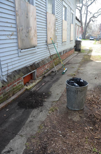 The driveway - after