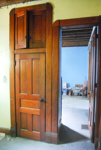 One of the closets we are removing.  The other one is right next to it and opens to the other room