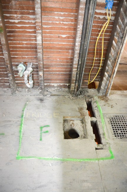 This is where the fridge will go.... we think.