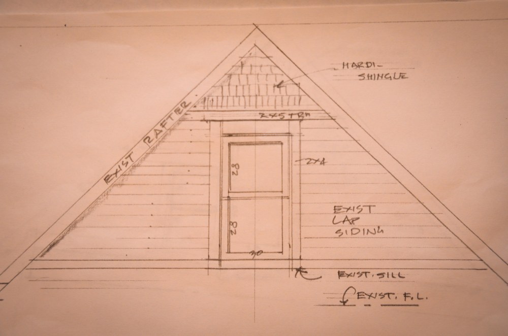 North and South gables