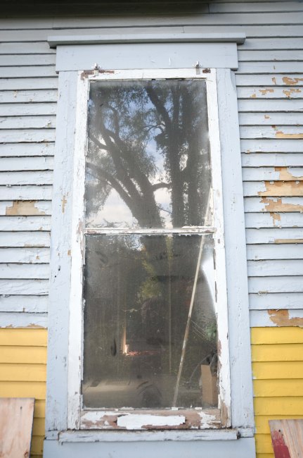 Storm windows and testing paint colors