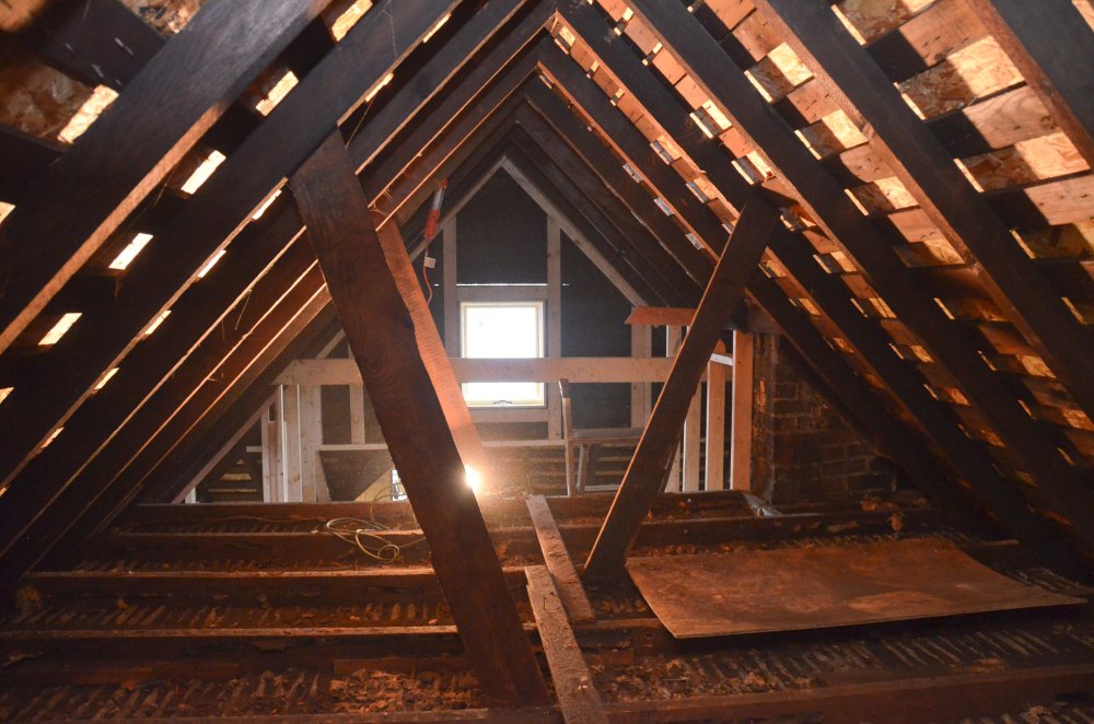 The view from the back of the loft