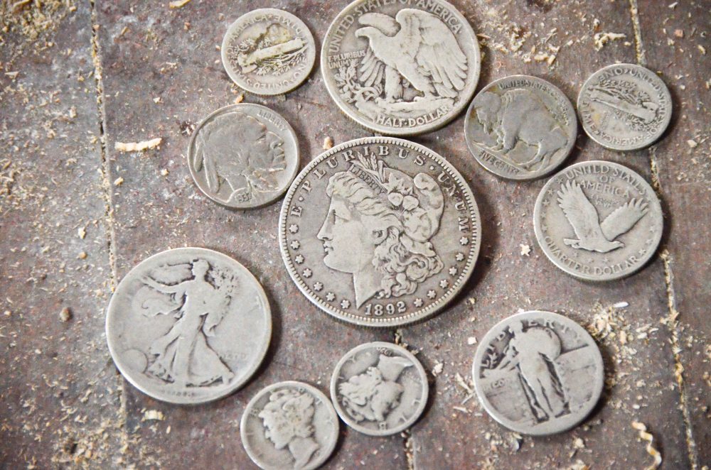 A sample of the coins we found