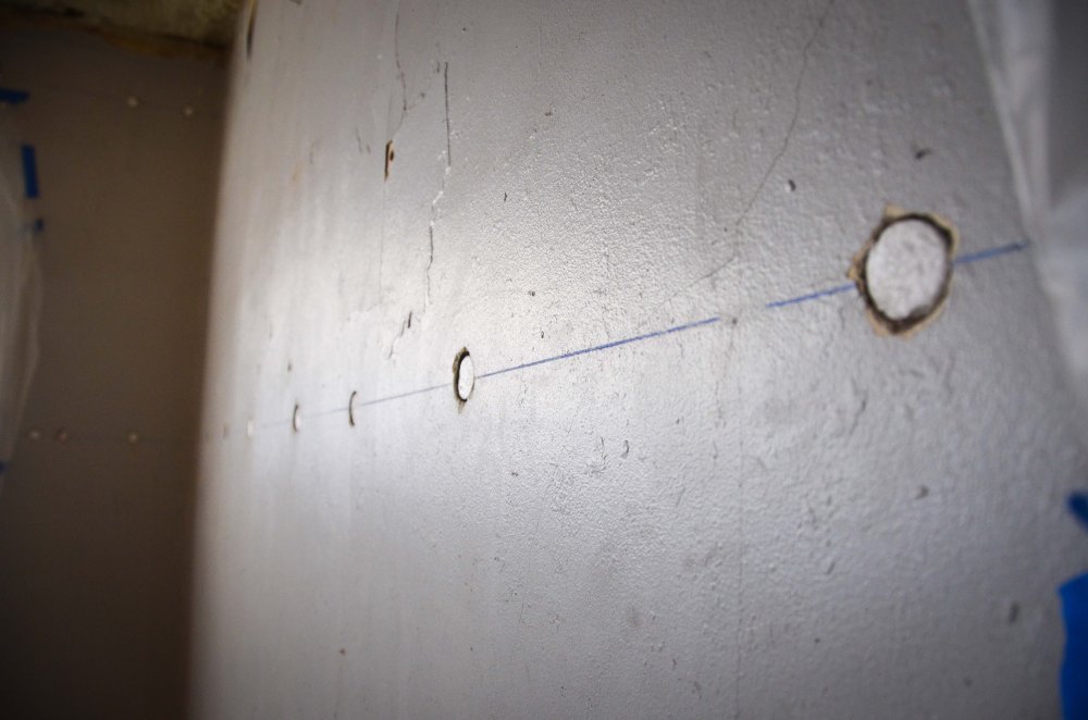 Until you realize that there are 3 holes for each wall cavity