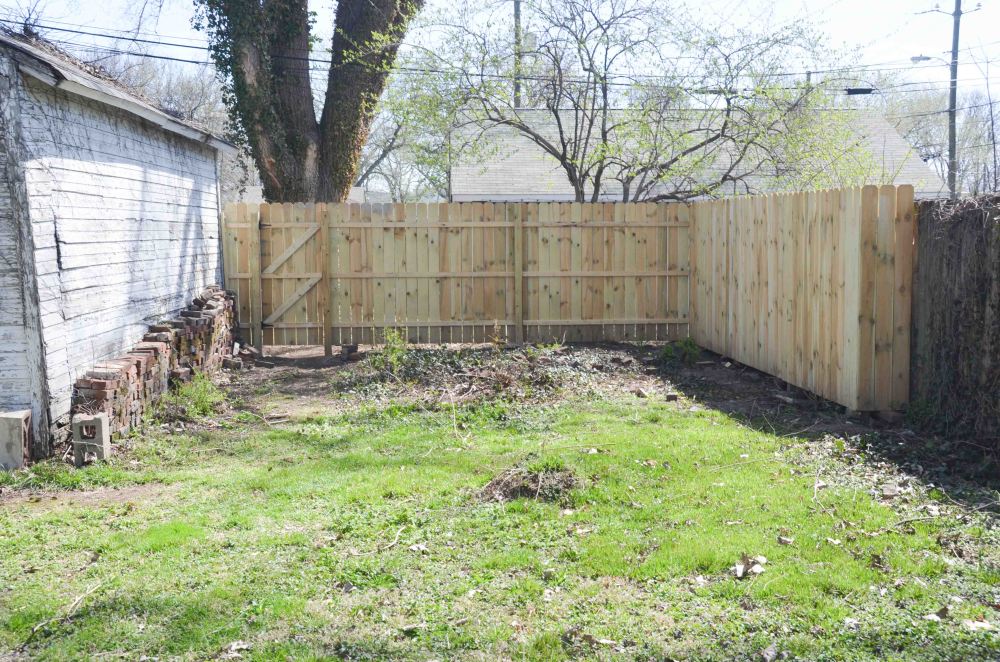 Completed fence