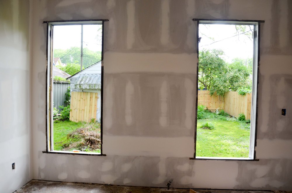 Getting ready to install the windows