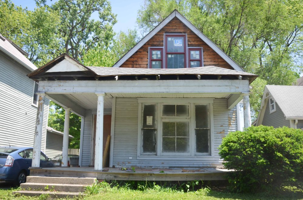 First picture of our house without boards