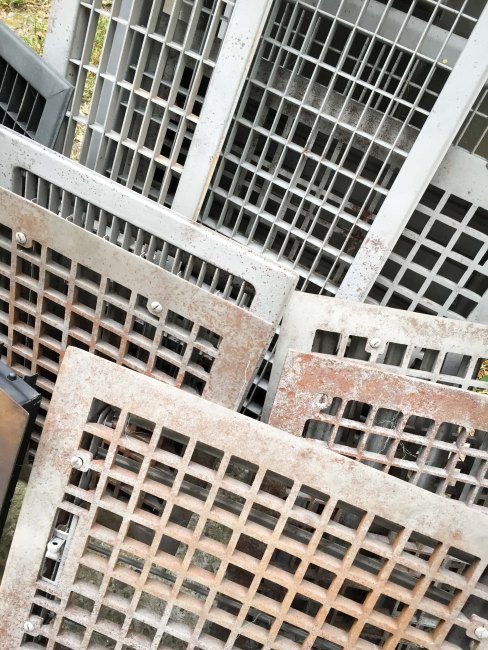 All of our grates remained in a pile just waiting for a little love